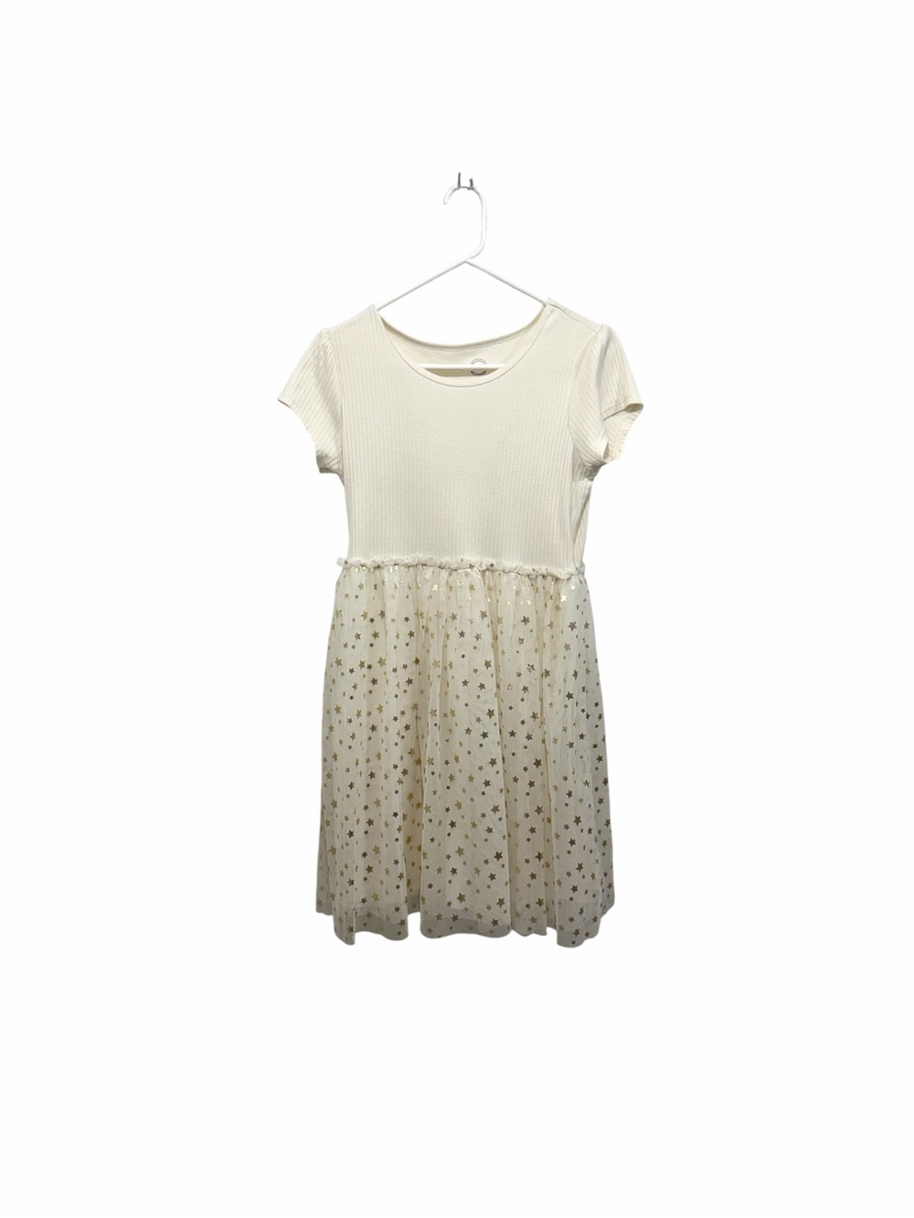 wonder nation Cream Star-Embellished Tulle Dress